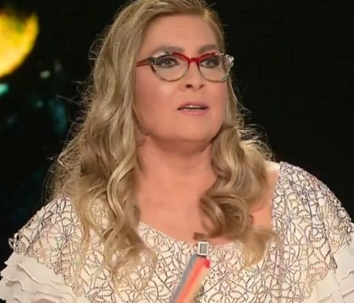 Romina Power durante l'intervista