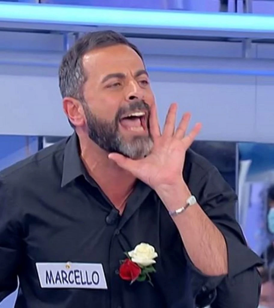 Marcello Messina durante una puntata di Uomini e Donne