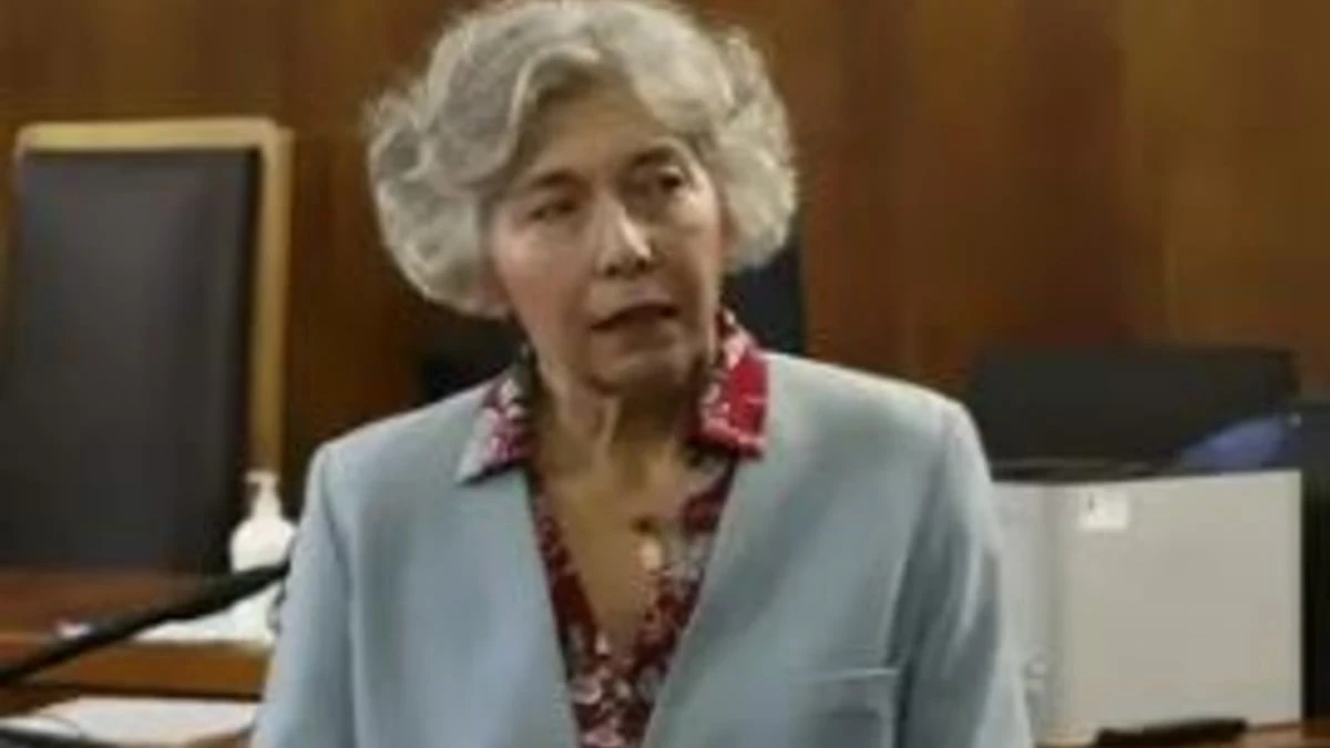 Irene Pivetti durante un evento pubblico